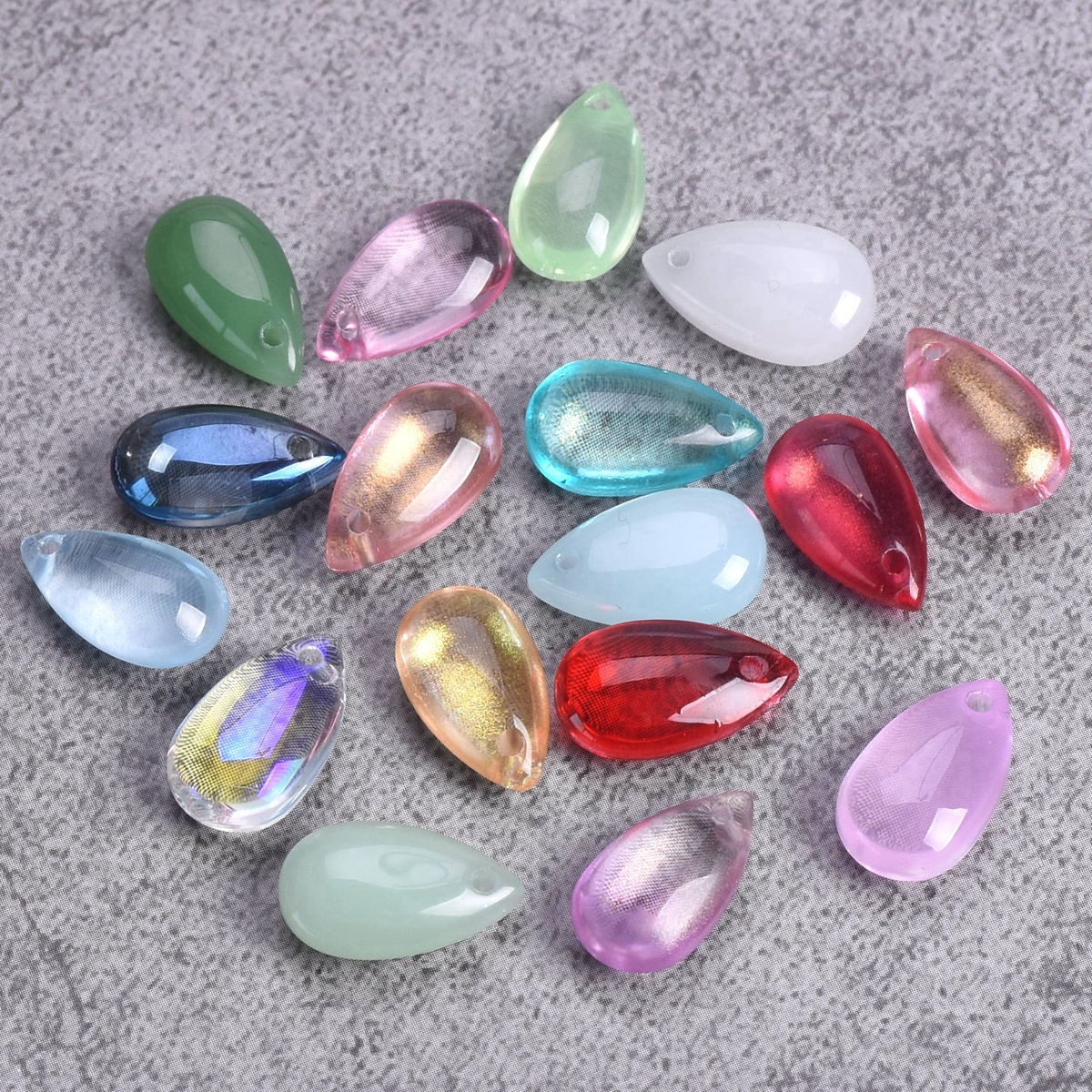 20pcs 14x8mm Teardrop Shape Cr - Jewelry Making Drill reseña y precio