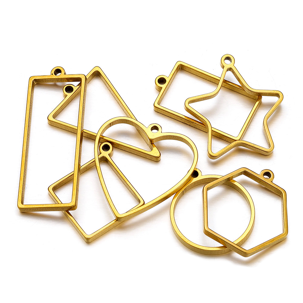 10pcs Stainless Steel Geometri - Resin Mold Jewelry reseña y precio
