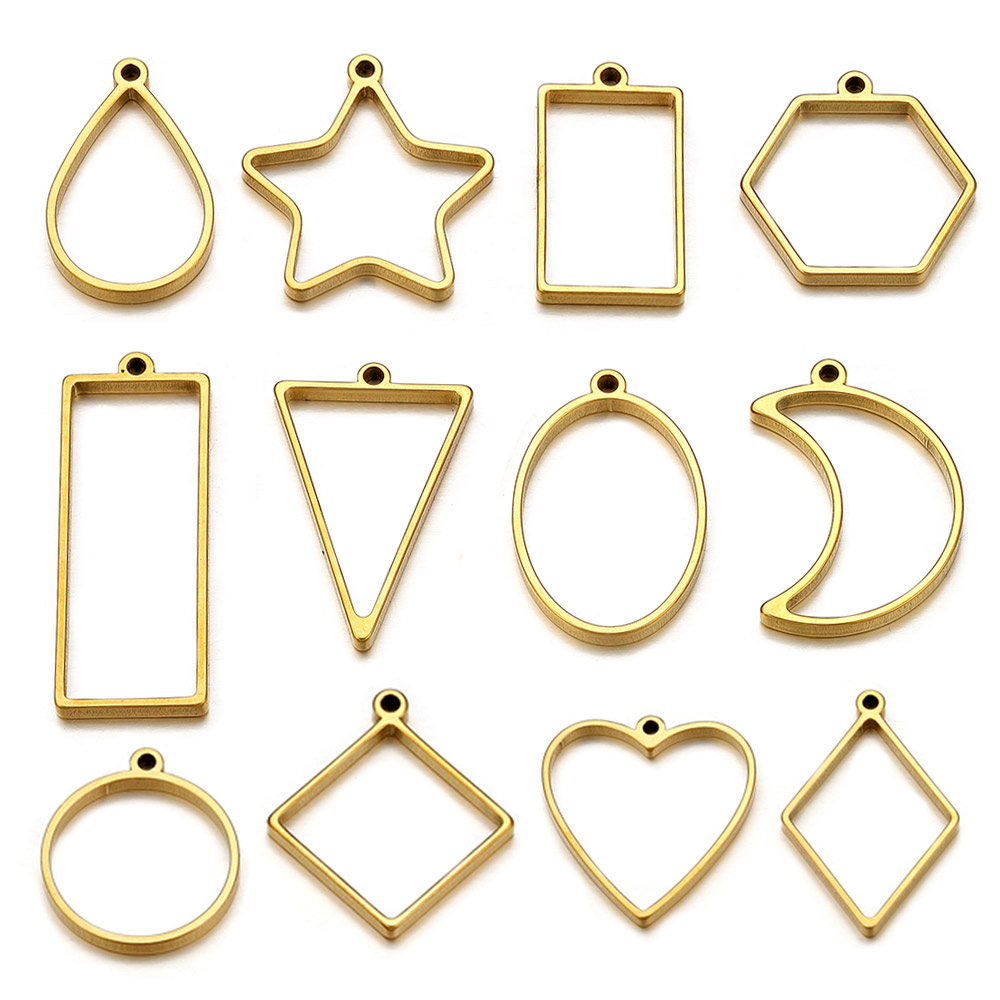 10pcs Stainless Steel Geometri - Resin Mold Jewelry reseña y precio