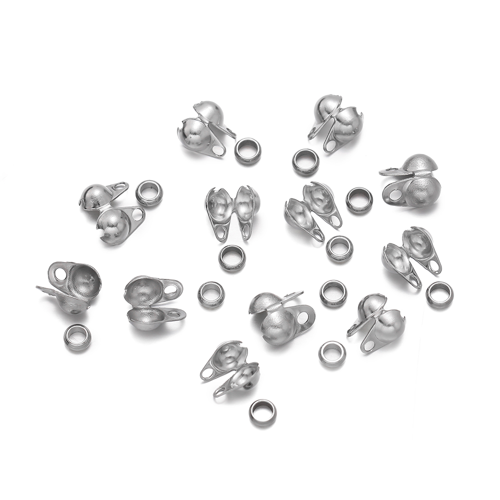 1Set Stainless Steel Crimp Bea - Jewelry Making Earring Supplies reseña y precio