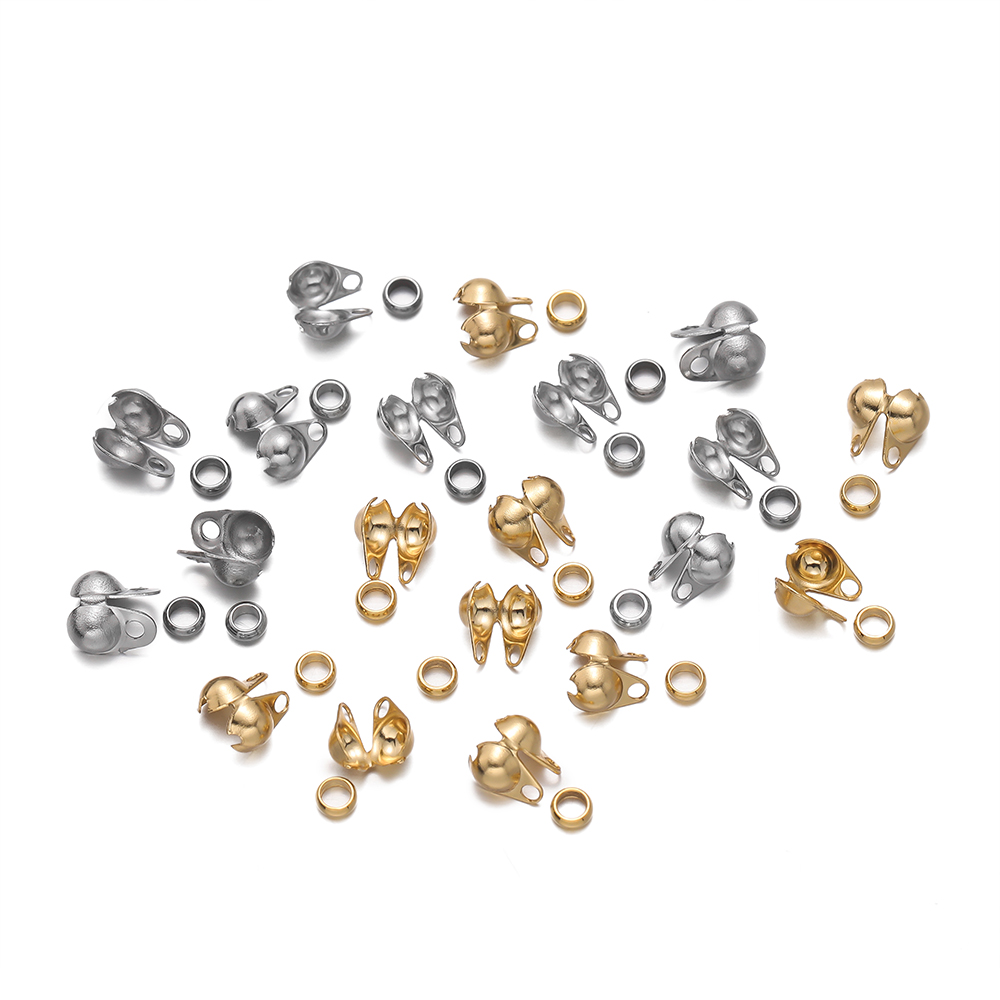 1Set Stainless Steel Crimp Bea - Jewelry Making Earring Supplies reseña y precio