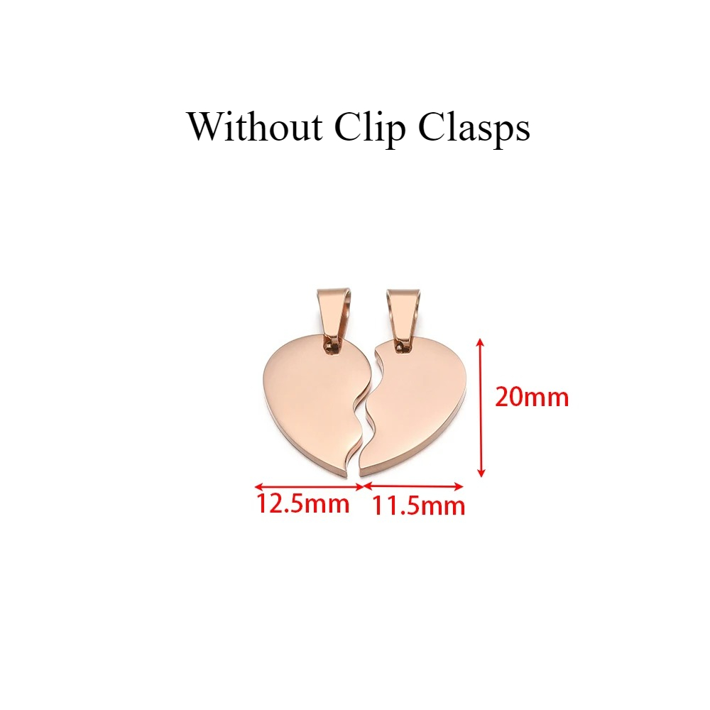 2Pcs/set Stainless Steel Gold  - Jewelry Making For Couples reseña y precio