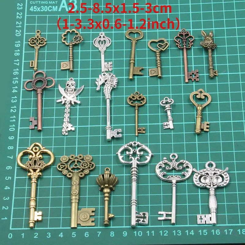 50g/pack Key Charms Bracelets  - Jewelry Making Business reseña y precio