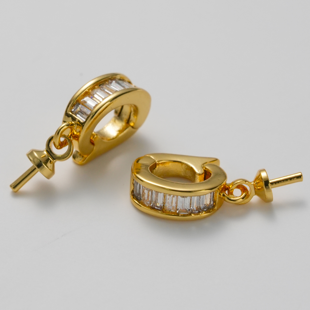 2pcs 18K Gold Plated Brass Eye - Jewelry Making With Beads reseña y precio