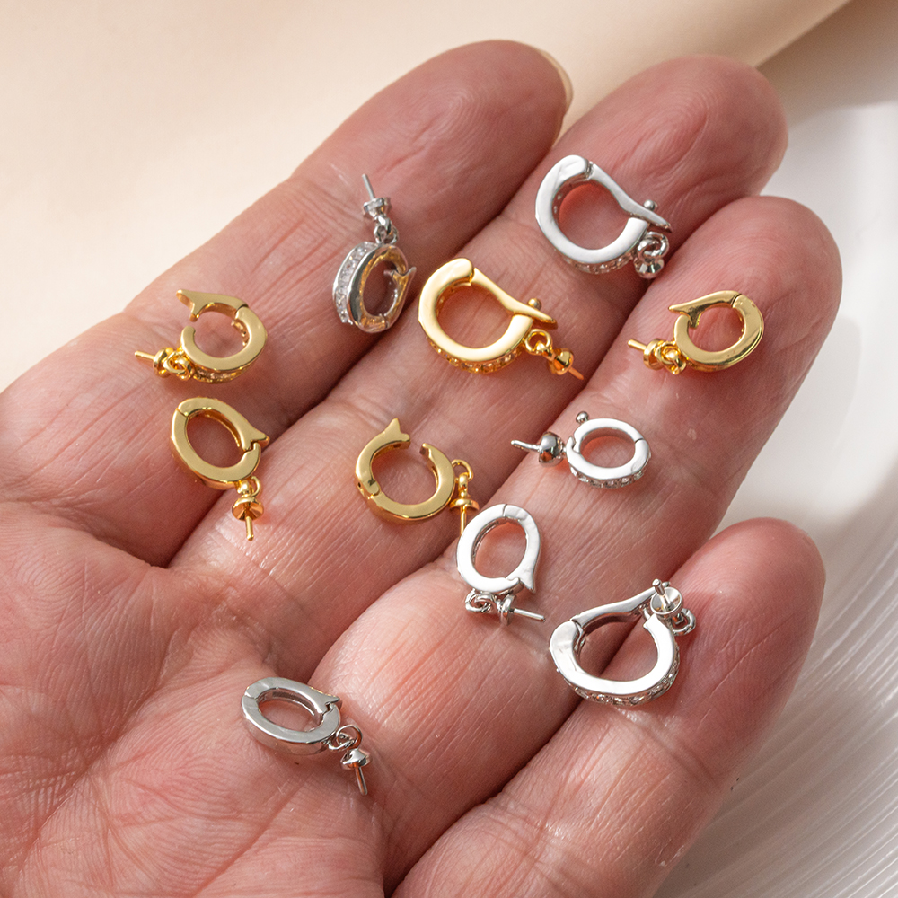 2pcs 18K Gold Plated Brass Eye - Jewelry Making With Beads reseña y precio