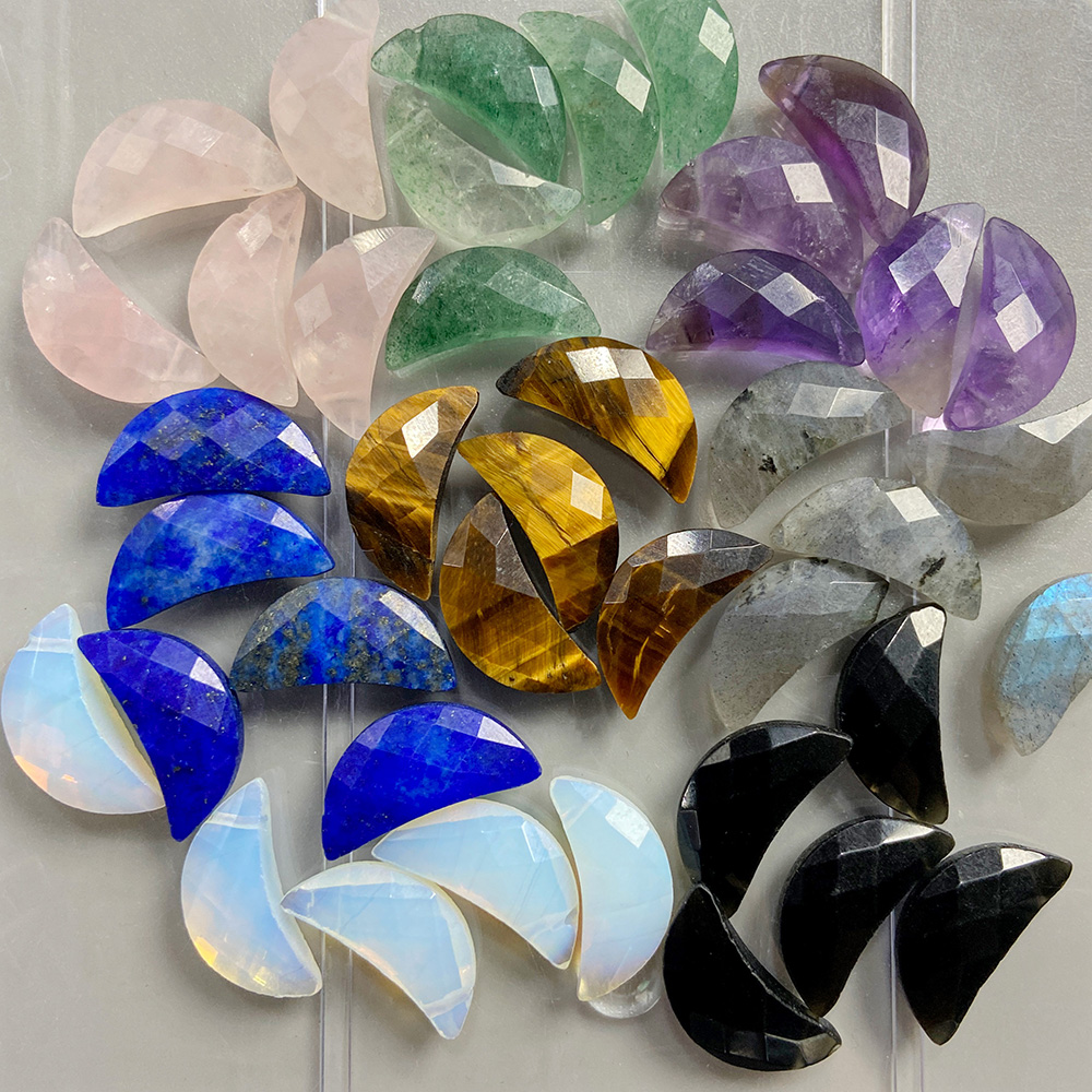 Top Drilled Moon Shape Stone B - Jewelry Making Drill reseña y precio