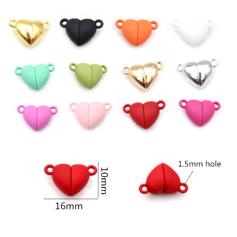 5 Sets  Love Heart Round Shape - Jewelry Making For Couples reseña y precio