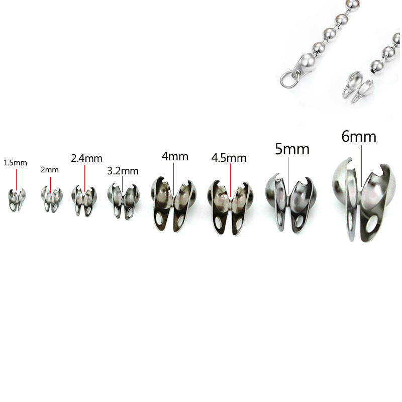 50Pcs 1.5-6mm Stainless Steel  - Jewelry Making With Beads reseña y precio