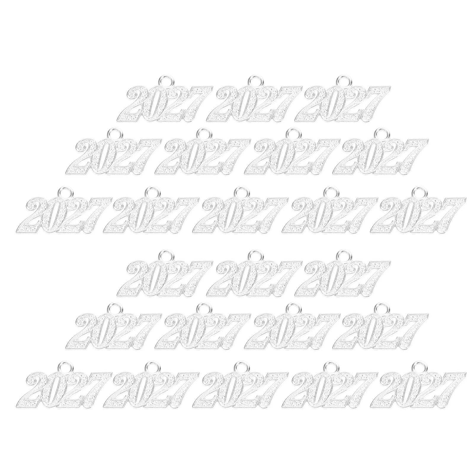 50Pcs 2027 Number Charms Gradu - Jewelry Making Classes reseña y precio