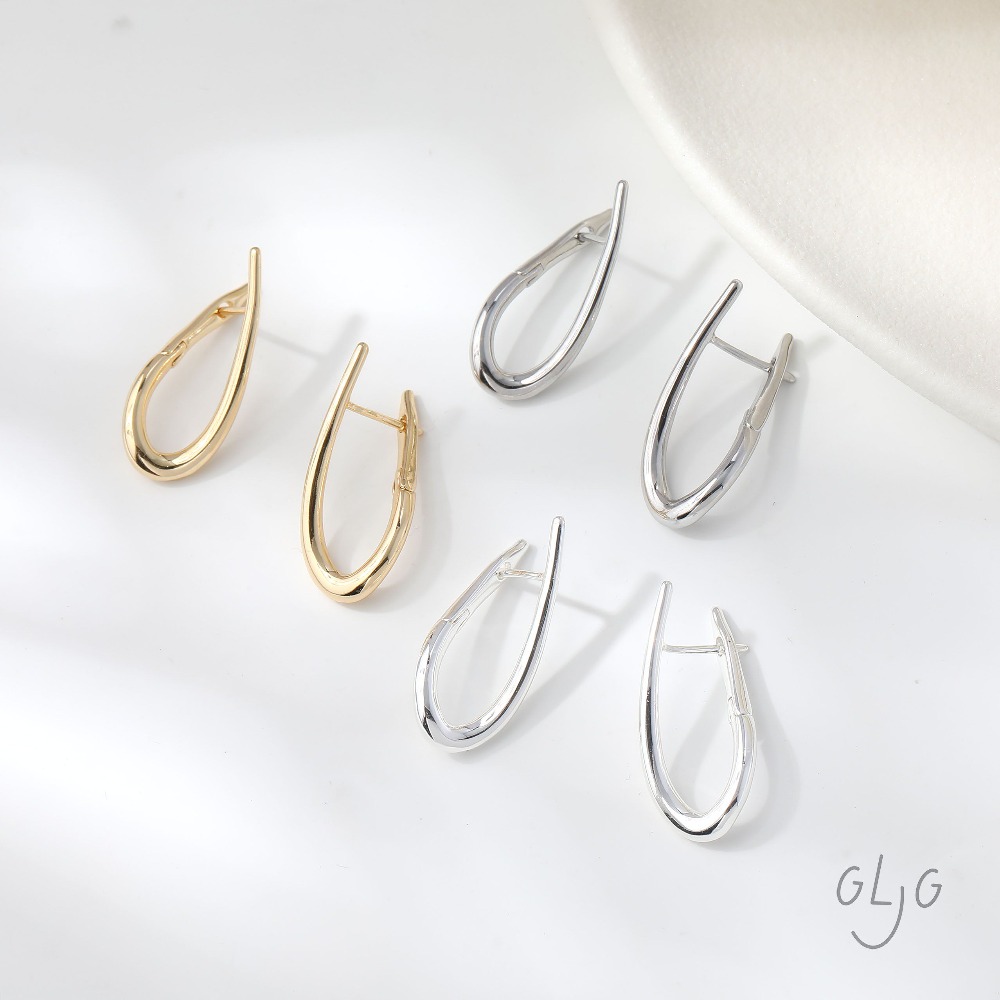 4PCS Twisted Shape Ear Studs D - Jewelry Making Earring Supplies reseña y precio