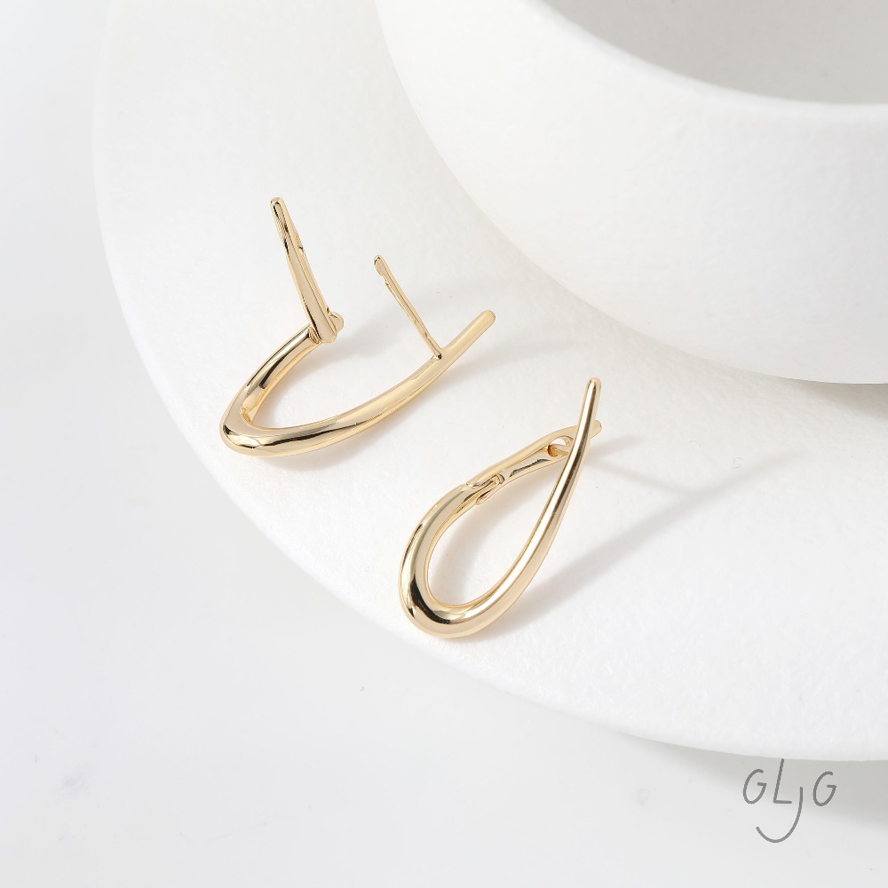 4PCS Twisted Shape Ear Studs D - Jewelry Making Earring Supplies reseña y precio