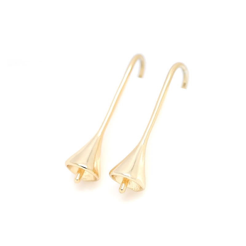 18K Gold Color Brass Can fit H - Jewelry Making Earrings reseña y precio