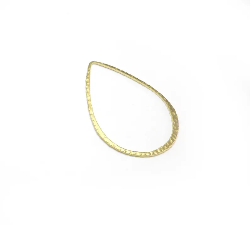 10pcs Hammered Teardrop Charm, - Jewelry Making Hammer reseña y precio