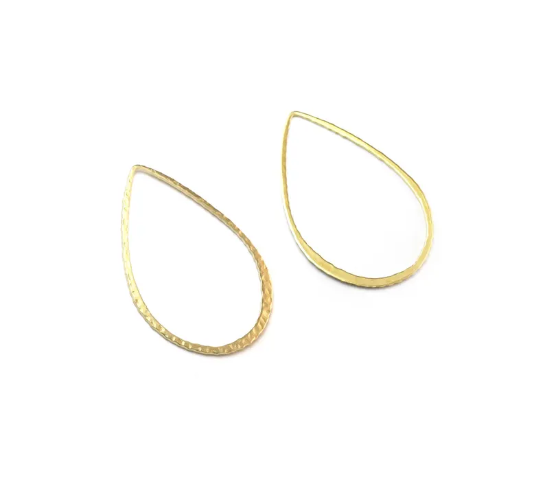10pcs Hammered Teardrop Charm, - Jewelry Making Hammer reseña y precio