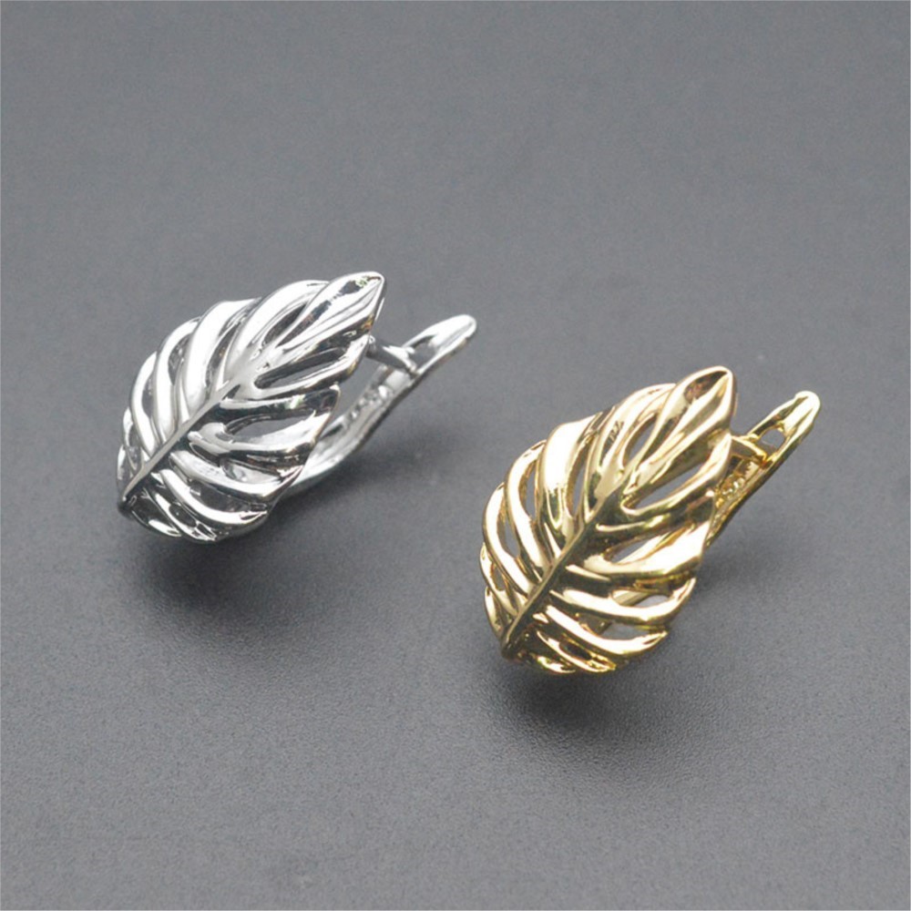 1/2Pcs 18K Gold Plated Brass L - Jewelry Making Earring Supplies reseña y precio