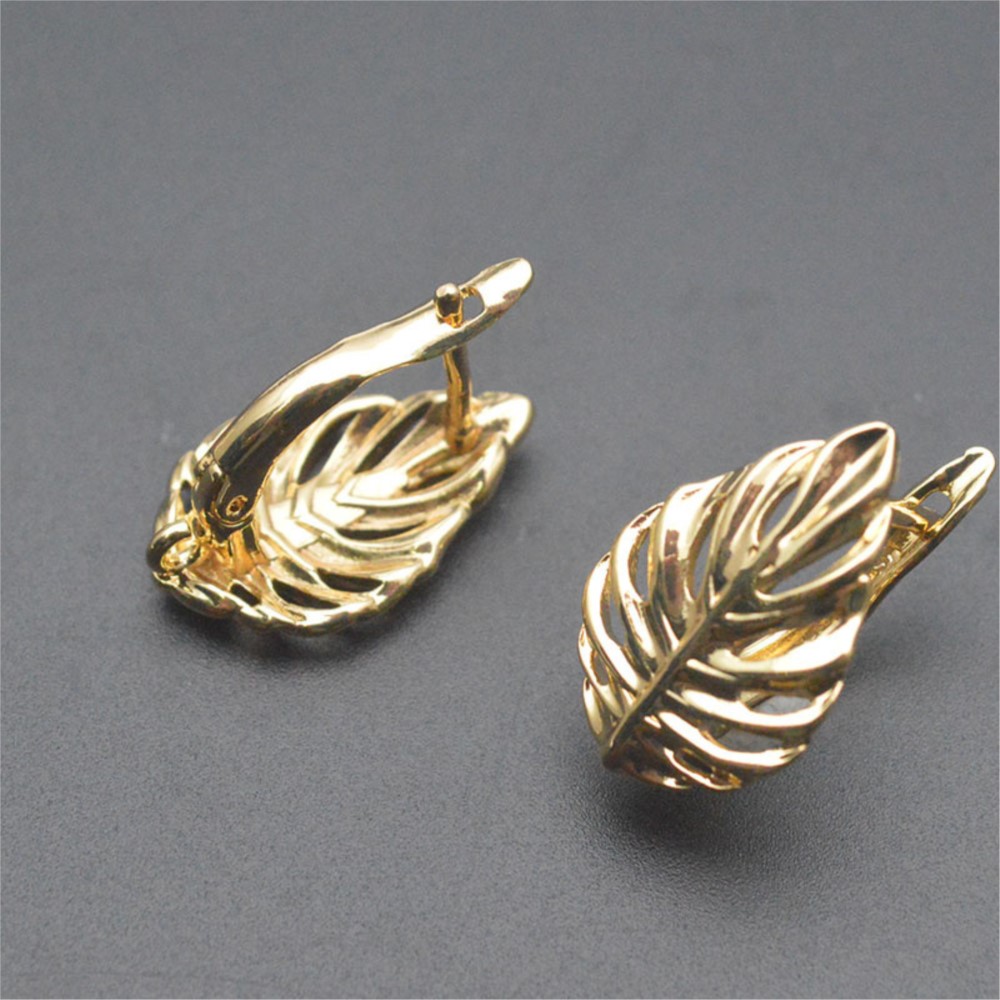 1/2Pcs 18K Gold Plated Brass L - Jewelry Making Earring Supplies reseña y precio