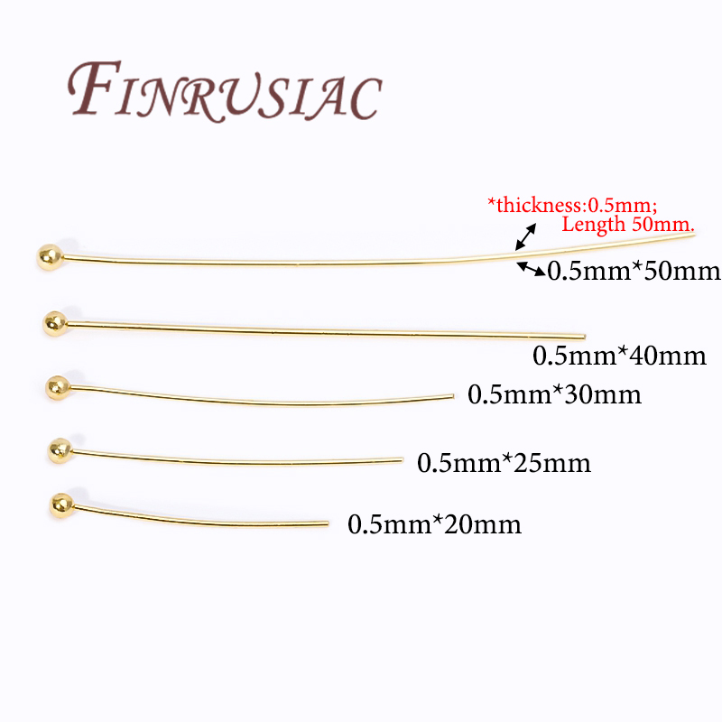 50Pcs 20-50mm Gold Plated Pins - Jewelry Making Rivets reseña y precio