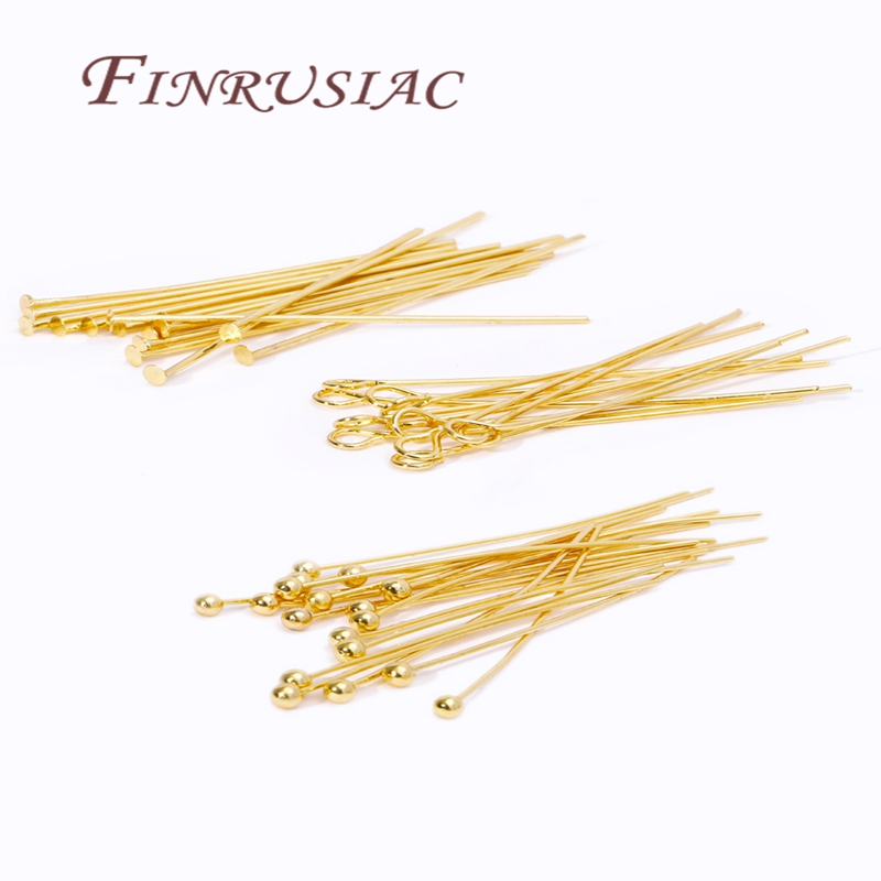 50Pcs 20-50mm Gold Plated Pins - Jewelry Making Rivets reseña y precio