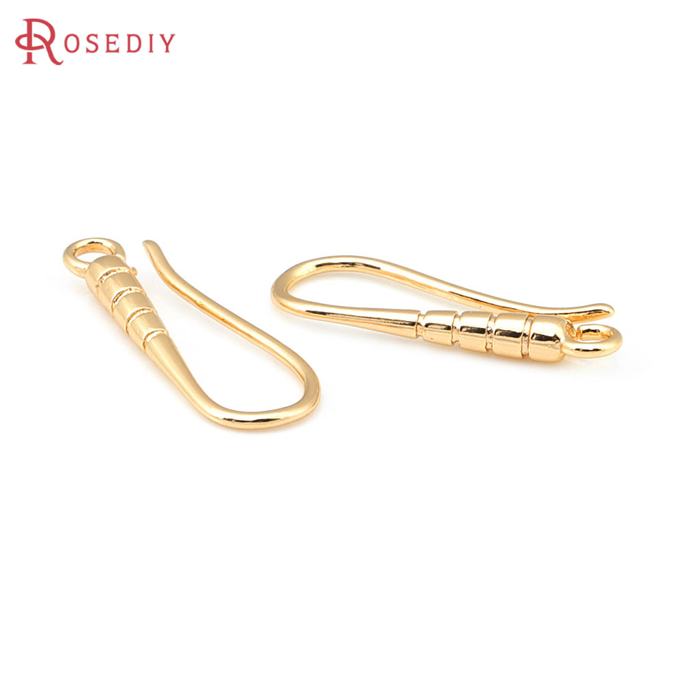 10PCS 19.5x7MM 18K Gold Color  - Jewelry Making Earring Supplies reseña y precio