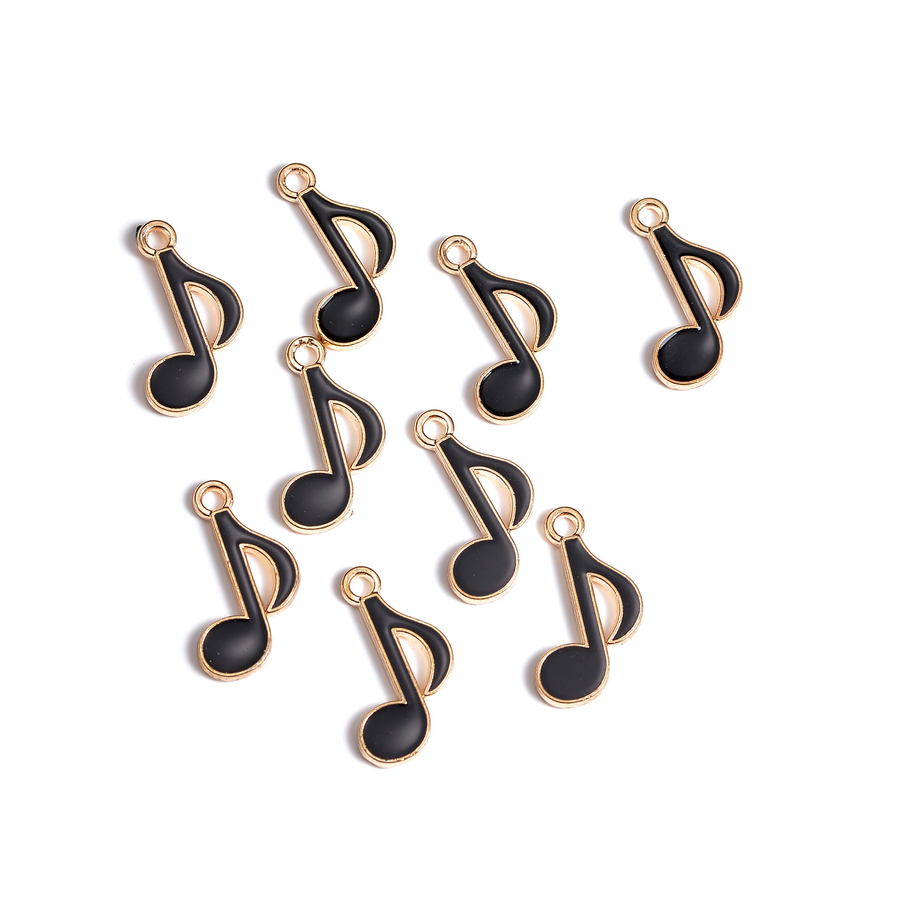 50pcs 12x20mm Cute Enamel Musi - Jewelry Making Notes reseña y precio