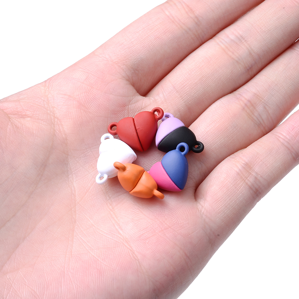 5pair Heart Magnet Connector C - Jewelry Making For Couples reseña y precio