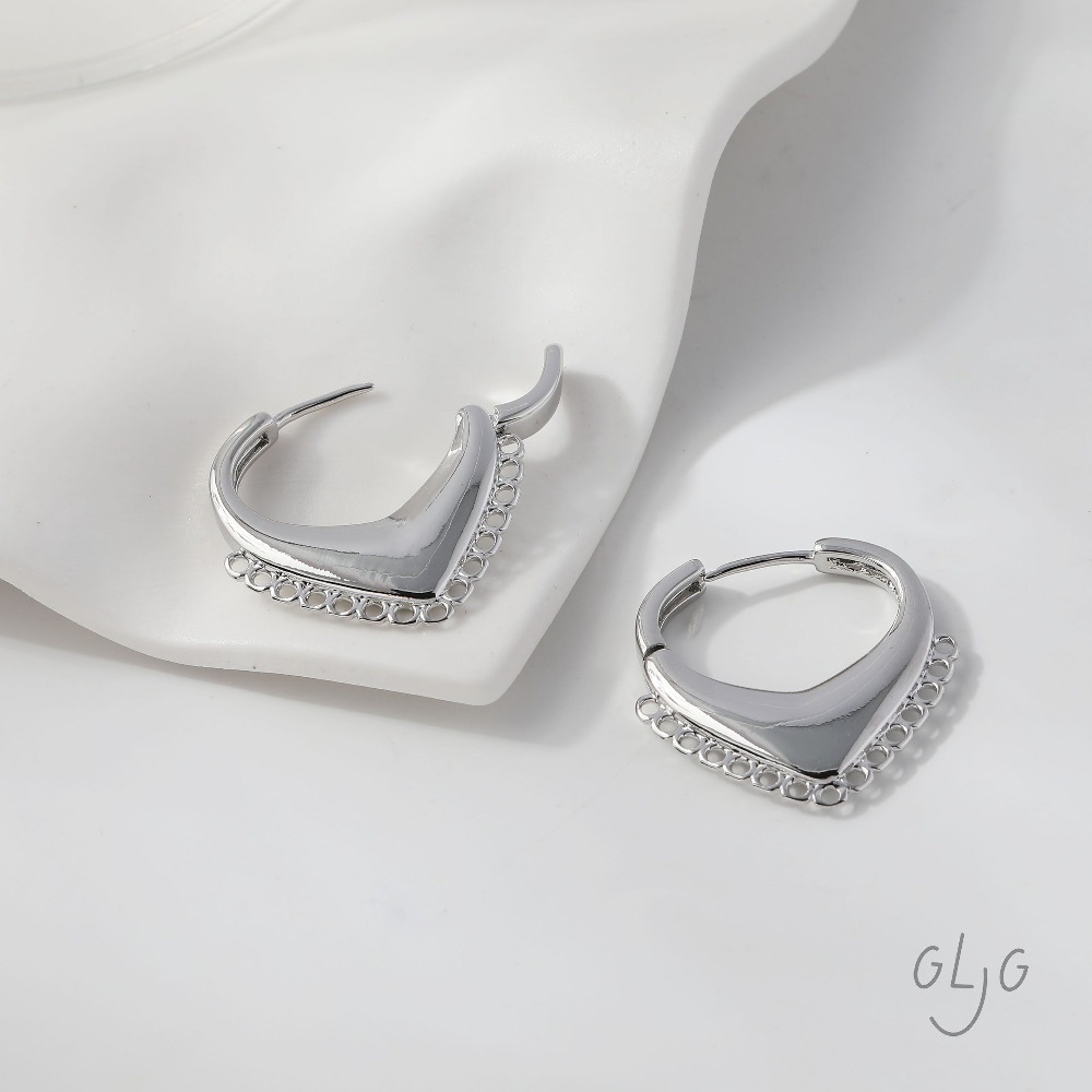 4PCS Dainty Heart Ear Studs Di - Jewelry Making Earring Supplies reseña y precio